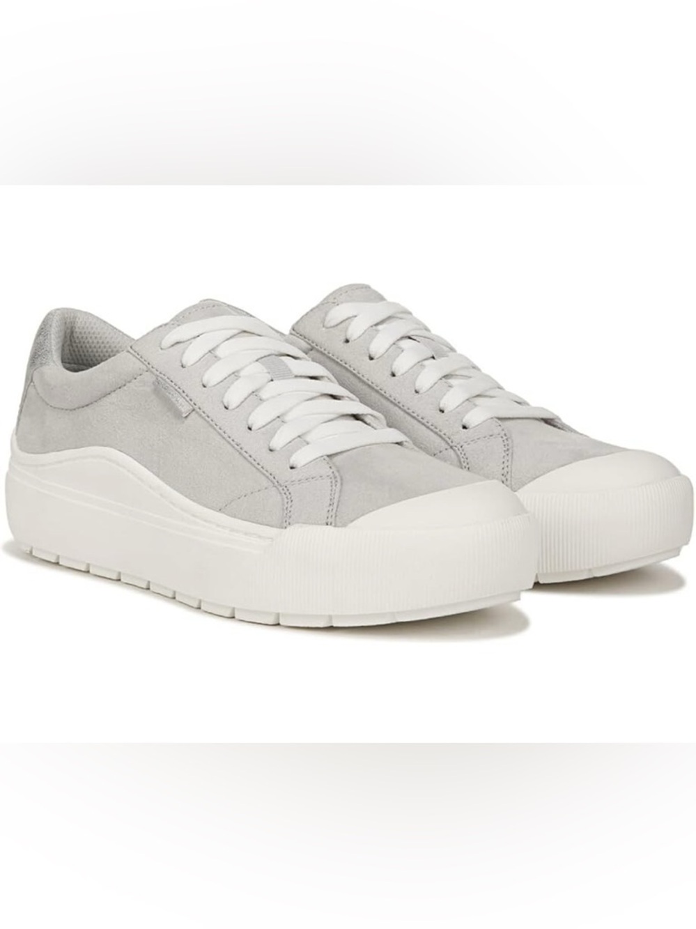 Dr. Scholl’s Time Off Lace Up Platform Sneakers size 9.5 gray white